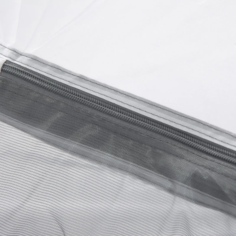 Tenda da Campeggio 2 Posti Impermeabile con Vestibolo, Finestre e Porte con Cerniera, 325x183x130cm Grigio EA1A20-174EA1