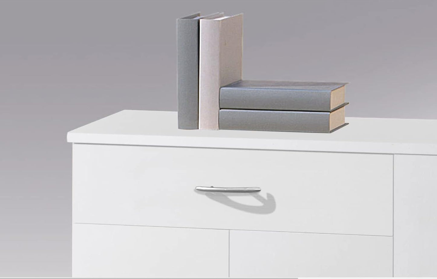 credenza moderna madia soggiorno cucina ingresso cassettiera camera salotto in legno mobile multiuso ufficio studio dispensa moderno buffet tv bianco T2056,121S