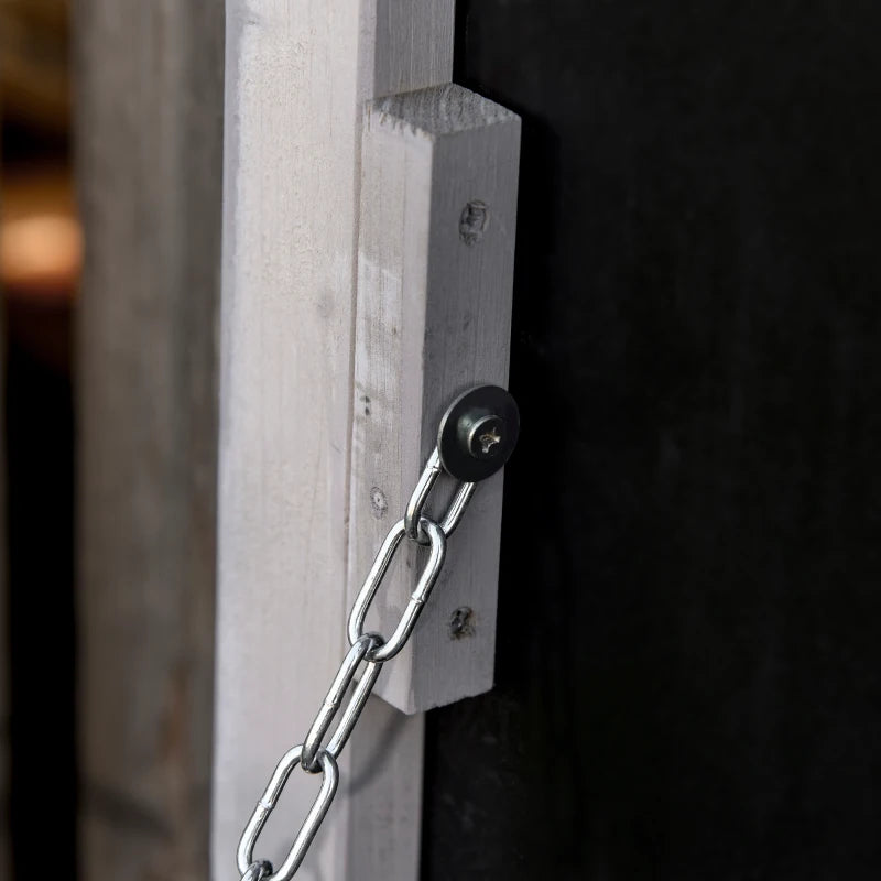 Panca Contenitore in Legno di Abete, Cassapanca da Esterno con Piedini Antiscivolo 127x56x60cm, Grigio 84B-458GY