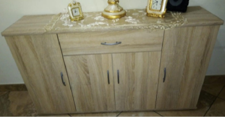 credenza moderna madia soggiorno cucina ingresso cassettiera camera salotto in legno mobile multiuso ufficio studio dispensa moderno buffet tv marrone T2056,122,0S