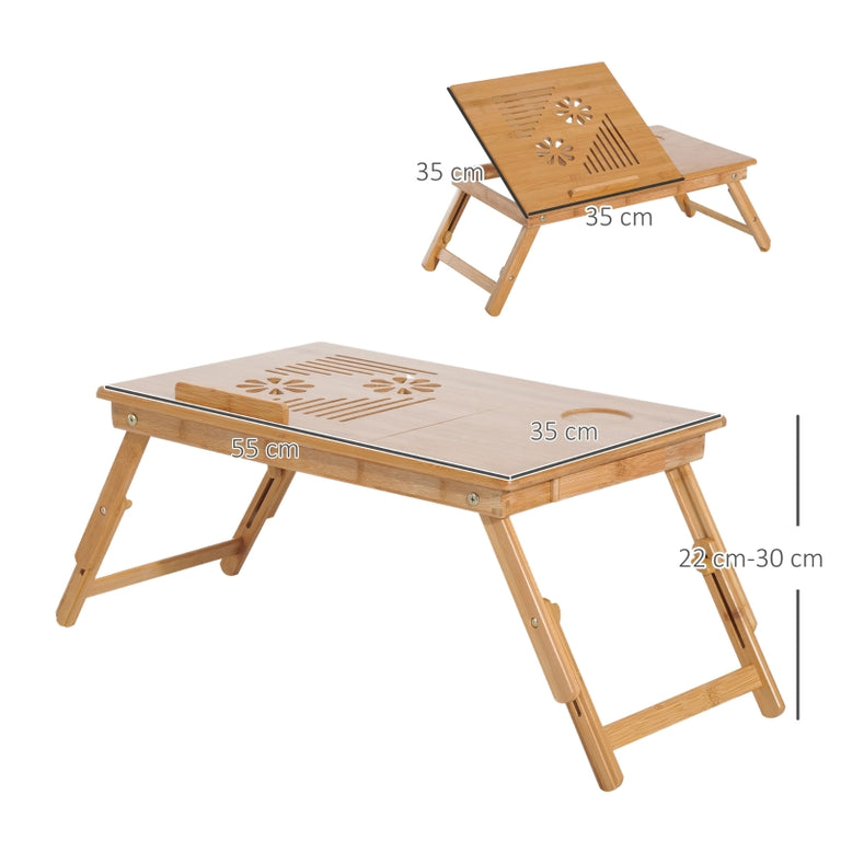 tavolino da letto pc portatile con ventola di raffreddamento in legno di bambù da salotto soggiorno caffè divano moderno interno esterno 884923-00244F