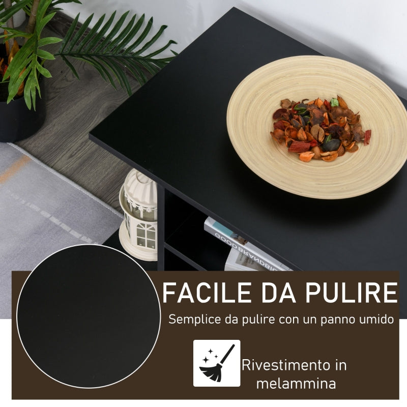 mobile porta tv con rotelle anche per camera letto cucina ufficio economico 3EF02-0610AA1 ,  soggiorno salotto nero bianco marrone alto basso grigio cassetti design da terra parete grande tavolino ingresso moderno muro parete attrezzata sala