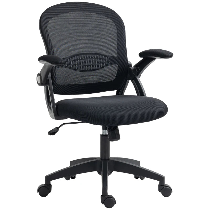 Sedia da Ufficio Ergonomica con Schienale a Rete e Altezza Regolabile, 65.5x61.5x88-97.5cm, Nero TG1921-511V01BKTG1