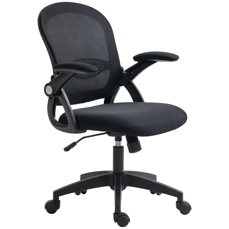 Sedia da Ufficio Ergonomica con Schienale a Rete e Altezza Regolabile, 65.5x61.5x88-97.5cm, Nero TG1921-511V01BKTG1