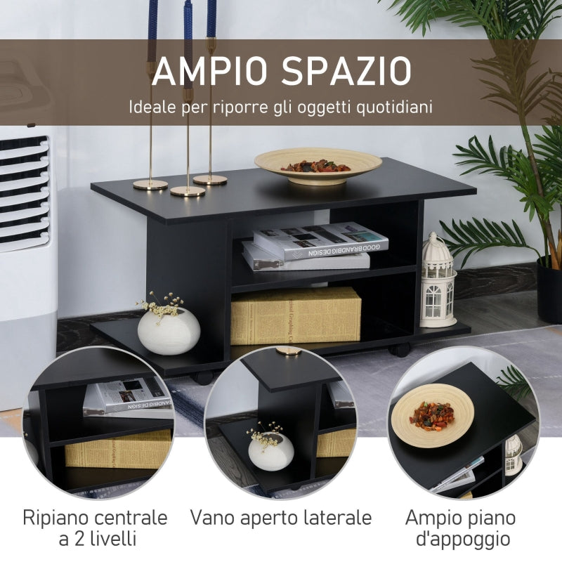 mobile porta tv con rotelle anche per camera letto cucina ufficio economico 3EF02-0610AA1 ,  soggiorno salotto nero bianco marrone alto basso grigio cassetti design da terra parete grande tavolino ingresso moderno muro parete attrezzata sala
