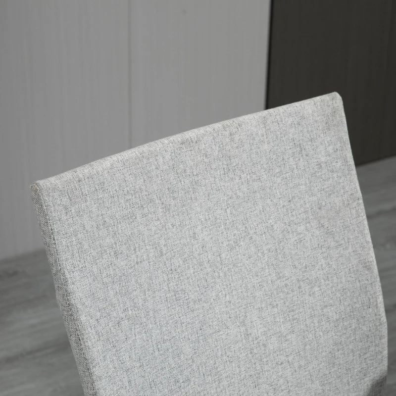 Sedia da Ufficio Ergonomica a Dondolo, Sedia da Studio Girevole, Sedia Scrivania con Altezza Regolabile in Tessuto Grigio, 61x61x89-99cm ED6921-540LGED6