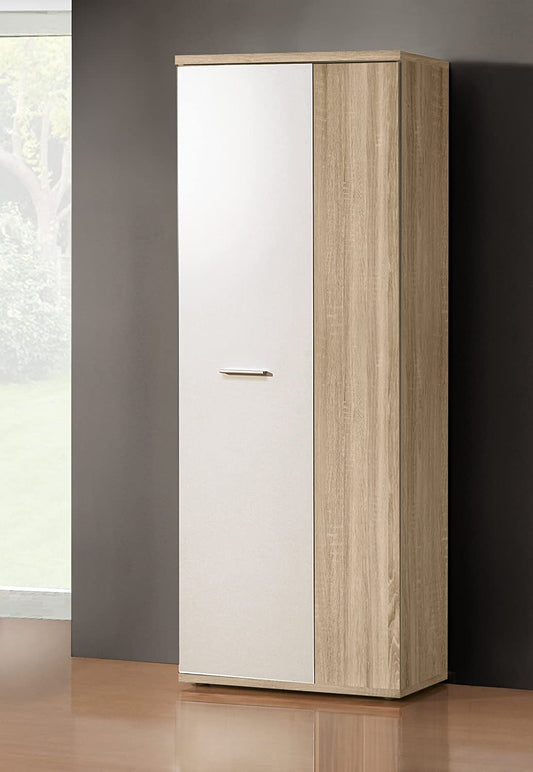 scarpiera ingresso moderna bianca 2 ante legno salvaspazio armadio bianco rovere marrone quercia 32D2245,209,1G56